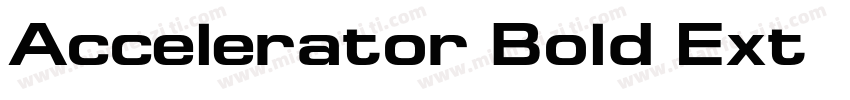 Accelerator Bold Ext字体转换